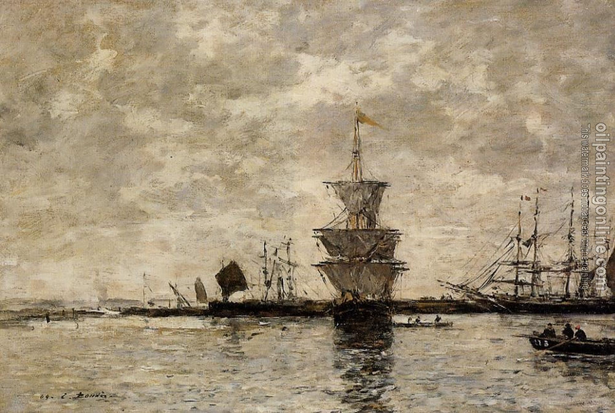 Boudin, Eugene - Le Havre, the Quarentine Basin